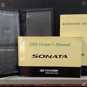 Owner's Manual 2008 Hyundai Sonata /Maintenance Log +Id/Registration Organizer